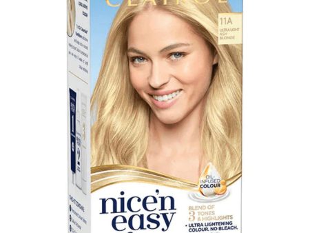 Clairol Nice N Easy Crème Permanent Hair Dye - 11A Ultra Light Ash Blonde Online Sale