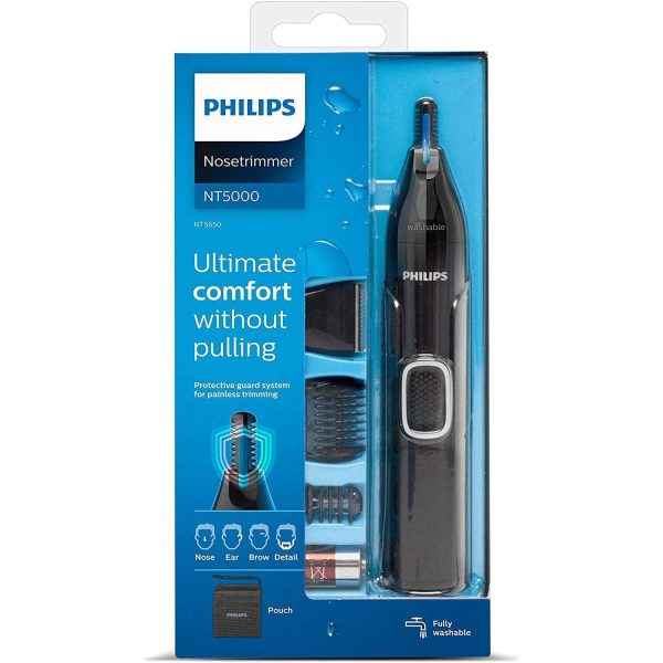 Philips NT5650 16 Series 5000 Waterproof Nose and Ear Trimmer with Precision Trimmer Online