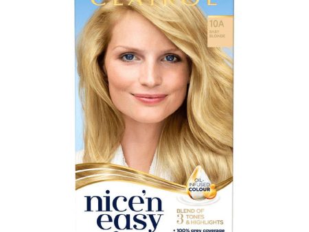 Clairol Nice N Easy Crème Natural Looking Permanent Hair Dye - 10A Baby Blonde Discount