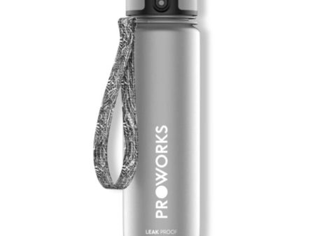 Proworks 500ml Leak Proof Water Sports Bottle Grey - Reusable BPA-Free Hydration Flask for Active Lifestyles For Cheap