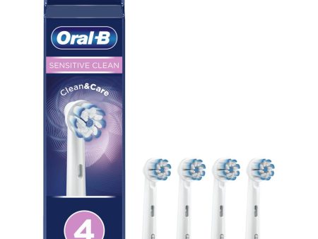 Oral-B Sensitive Clean 4pk Replacement Toothbrush Heads - Soft Bristles Online