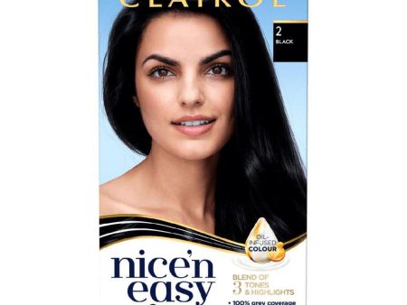 Clairol Nice N Easy Crème Natural Looking Permanent Hair Dye - 2 Black For Cheap