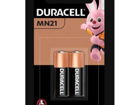 Duracell MN21 Alkaline Specialty Battery - Long Lasting Power, Pack of 2 Hot on Sale