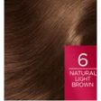 L oreal Excellence Crème  6 Natural Light Brown  Permanent Hair Dye - Triple Care Supply