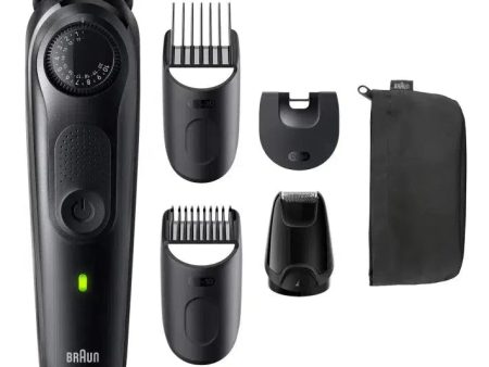 Braun Beard Trimmer 5 BT5420 With Precision Wheel, 5 styling tools, 100min runtime, black Cheap