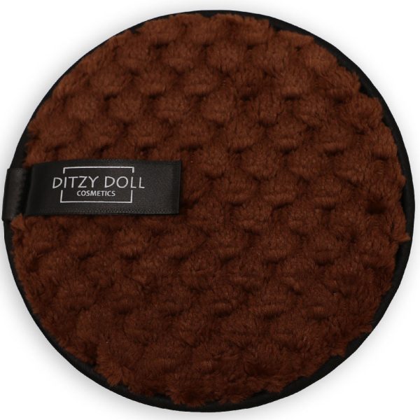 Ditzy Doll Makeup Remover Pad Brown - Reusable Facial Cleansing Pad for Gentle Makeup Removal Online now