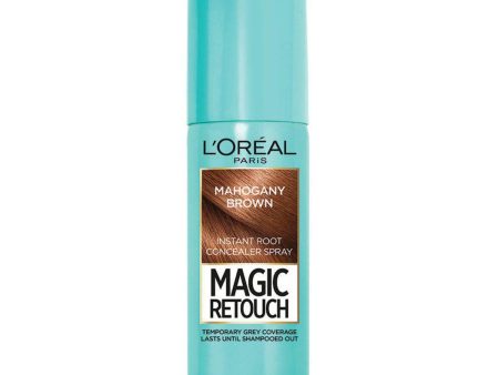 L’oreal Magic Retouch Temporary Instant Grey Root Concealer Spray Mahogany Brown Fashion