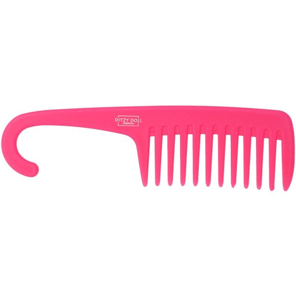 Ditzy Doll Shower Detangling Comb Hot Pink - Wide-Toothed Comb for Tangle-Free Hair in the Shower Online Sale