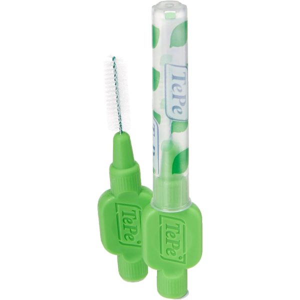 Tepe 0.8 mm Interdental Green Brushes - Pack of 6 on Sale