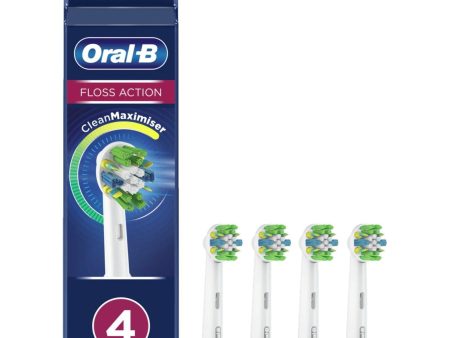 Oral-B Floss Action Power Toothbrush Refill Heads - Micro Pulse Bristles, 4 Pack Sale