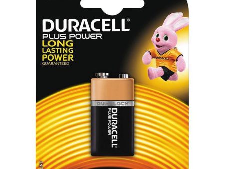 Duracell Plus 9V Power Alkaline  Battery - Lasts Up to 50% Longer - Pack of 1 Online Sale