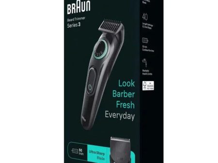 Braun Braun Beard Trimmer Series 3 BT3411, Trimmer For Men With 50-min Runtime For Discount