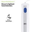 Braun MultiQuick 1 Hand Mixer MQ10.001P, Lightweight Mixer with EasyTwist Technology, One Speed, 450W, White Fashion