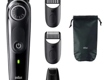 Braun Beard Trimmer 3 BT3440 With Precision Wheel, 4 styling tools, 80min runtime, grey Online Hot Sale