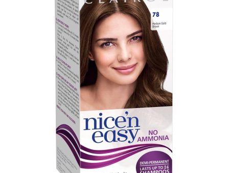 Clairol Nice N Easy No Ammonia Semi-Permanent Hair Dye - 78 Medium Golden Brown Online Sale