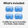 Braun Clean and Renew Refill Cartridges CCR, 4 Pack Online