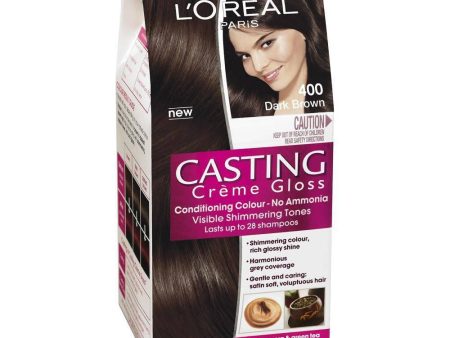 L oreal Casting Creme Gloss -Dark Brown 400-Semi-Permanent Hair Color Online