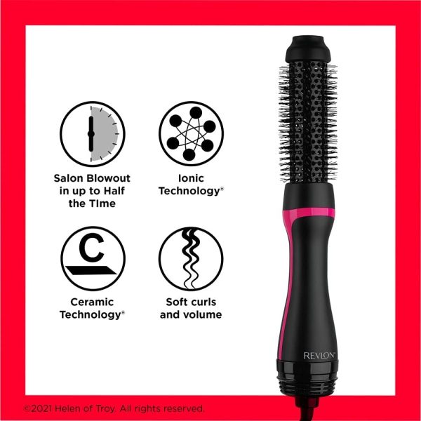 Revlon One-Step Style Booster - Round Brush Dryer & Styler, Round Brush- 38 mm  RVDR5292UKE, Black Sale