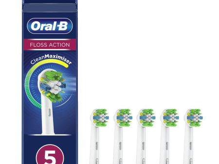 Oral-B FlossAction Power Toothbrush Refill Heads - Micro Pulse Bristles, 5 Pack For Discount