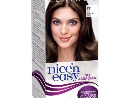 Clairol Nice N Easy No Ammonia Semi-Permanent Hair Dye - 77 Medium Ash Brown Cheap