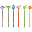 Dinosaurs Pencils & Erasers 6 Pack - Assorted Novelty Stationery Set for Kids  Creative Fun Cheap