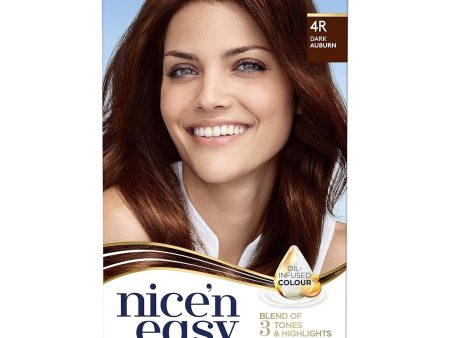 Clairol Nice N Easy Crème Natural Permanent Hair Dye - 4R Natural Dark Auburn on Sale