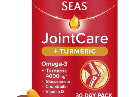 Seven Seas JointCare + Turmeric, with Omega-3, Glucosamine, Chondroitin, Vitamins C and D, Manganese and Zinc, Food Supplements, 30-Day Pack Hot on Sale