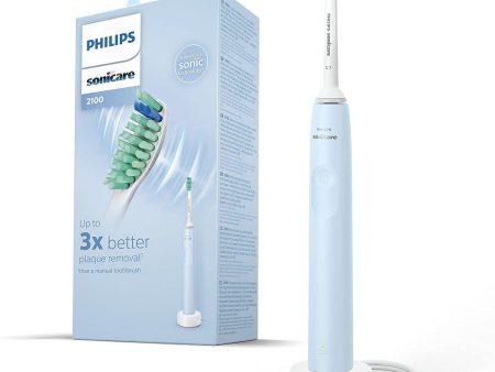 Philips HX3651 12 Series 2100 Sonic Electric Toothbrush - Light Blue Hot on Sale