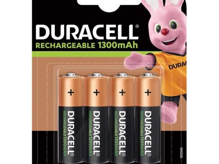 Duracell AA 1300mAh 1.2V NiMH Pre-Charged Rechargeable Batteries HR6 on Sale