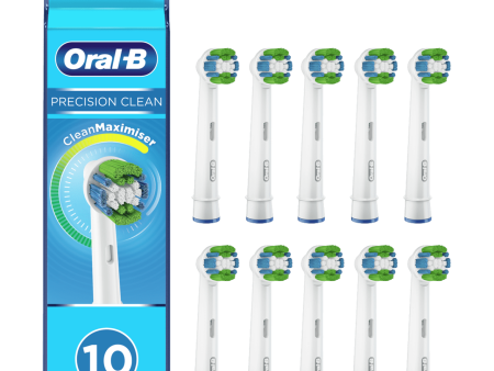 Oral-B Precision Clean 10pk Replacement Brush Heads - Eco Pack- with CleanMaximiser Technology Online Sale