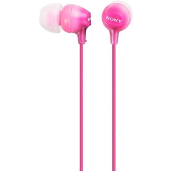 Sony MDR-EX15AP Earphones with Smartphone Mic and Control - Pink Discount