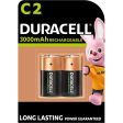 Duracell Rechargeable C 3000 mAh Batteries, pack of 2 Online Hot Sale