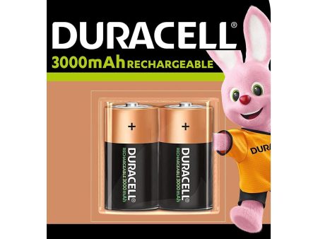 Duracell Rechargeable C 3000 mAh Batteries, pack of 2 Online Hot Sale