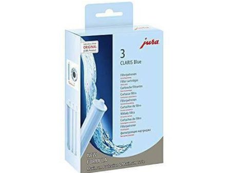 Jura CLARIS Blue Water Filter Cartridge - New Protective Formula - Pack of 3 Discount