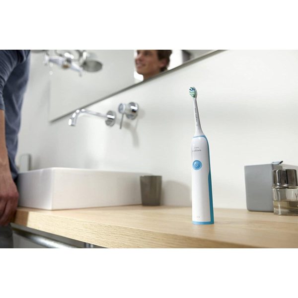 Philips Sonicare Clean Care HX3212 11 – Electric Toothbrush, Anti Plaque Defence White and Blue Sale