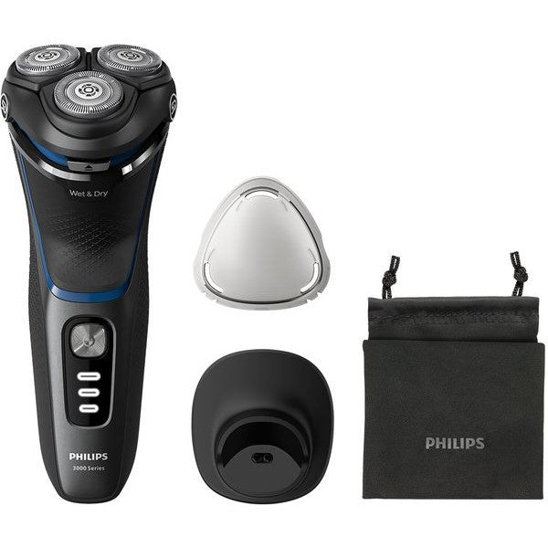 PHILIPS Series 3000 S3344 13 Wet & Dry Rotary Shaver - Dark Moon Online Hot Sale