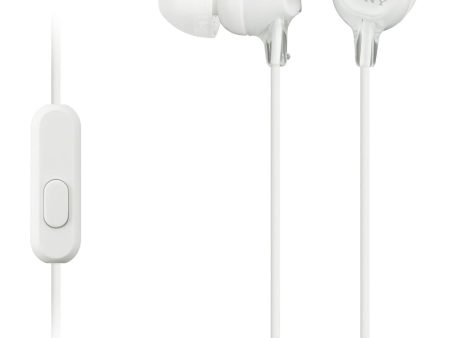 Sony MDR-EX15APWZ(CE7) Earphones with Smartphone Mic and Control - White Hot on Sale