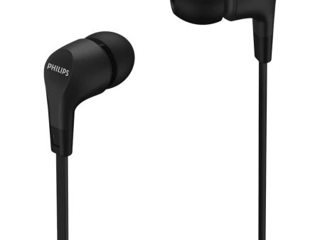 PHILIPS Audio In-Ear Headphones E1105BK 00 With In-Line Remote Control ,Black Online now