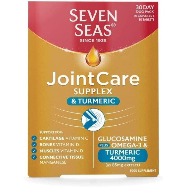 Seven Seas JointCare Supplements With Turmeric , Glucosamine, Omega-3, Vit D & C (30 day pack) Online Sale