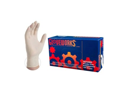 Gloveworks Latex PF Gloves - Box of 100 Sale