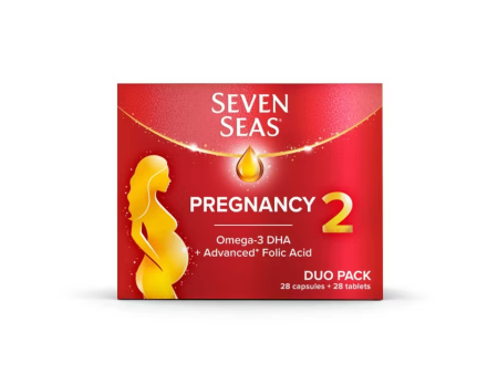 Seven Seas Pregnancy Vitamins with Omega-3 DHA and Advanced* Folic Acid - Duo Pack - 28 Capsules + 28 Tablets Cheap