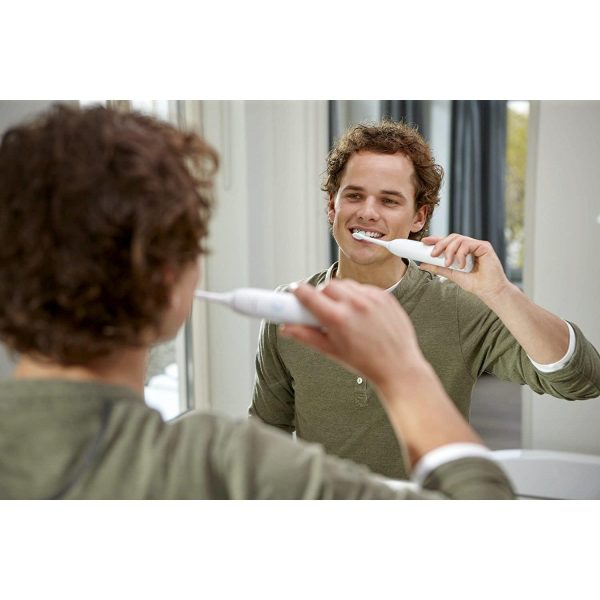 Philips Sonicare Clean Care HX3212 03 – Electric Toothbrush, Anti Plaque Defence -white and light blue Online