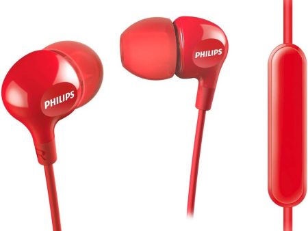 Philips Headphones In Ear SHE3555RD 00 Headphones In Ears ,Red For Sale