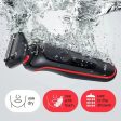 Braun Series 5 50-R1000s Wet and Dry Foil Shaver - Black & Red Online now