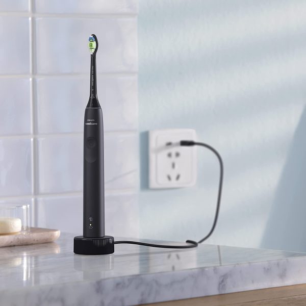 Philips Sonicare 3100 Series Sonic Electric Toothbrush with BrushSync replacement reminder (Model HX3671 14) on Sale