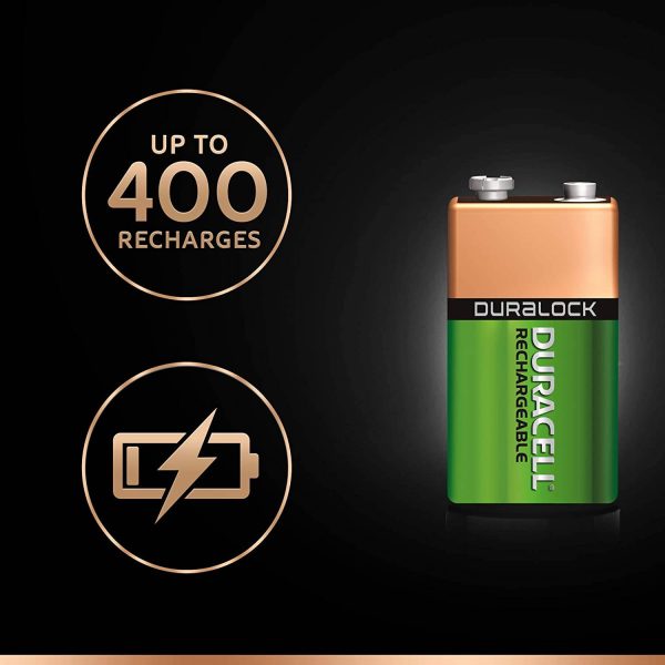 Duracell Rechargeable 9V 170 mAh Battery, Pack of 1 Hot on Sale