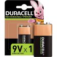 Duracell Rechargeable 9V 170 mAh Battery, Pack of 1 Hot on Sale