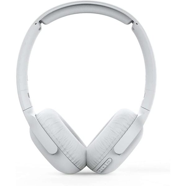 PHILIPS Audio On Ear Headphones UH202WT 00 Bluetooth On Ears (Wireless, 15 Hour Battery, Soft Ear Pads, Built-In Microphone, Foldable) White Online now