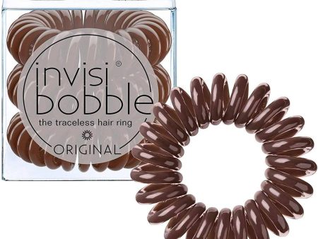 invisibobble ORIGINAL Hair Ties, Pretzel Brown, 3 Pack - Traceless, Strong Hold, Waterproof - Suitable for All Hair Types Online Hot Sale