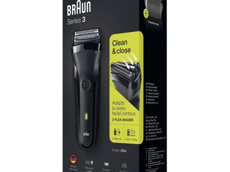 Braun Men s Series 3 300s Waterproof Electric Shaver with Protection Cap - Black Cheap